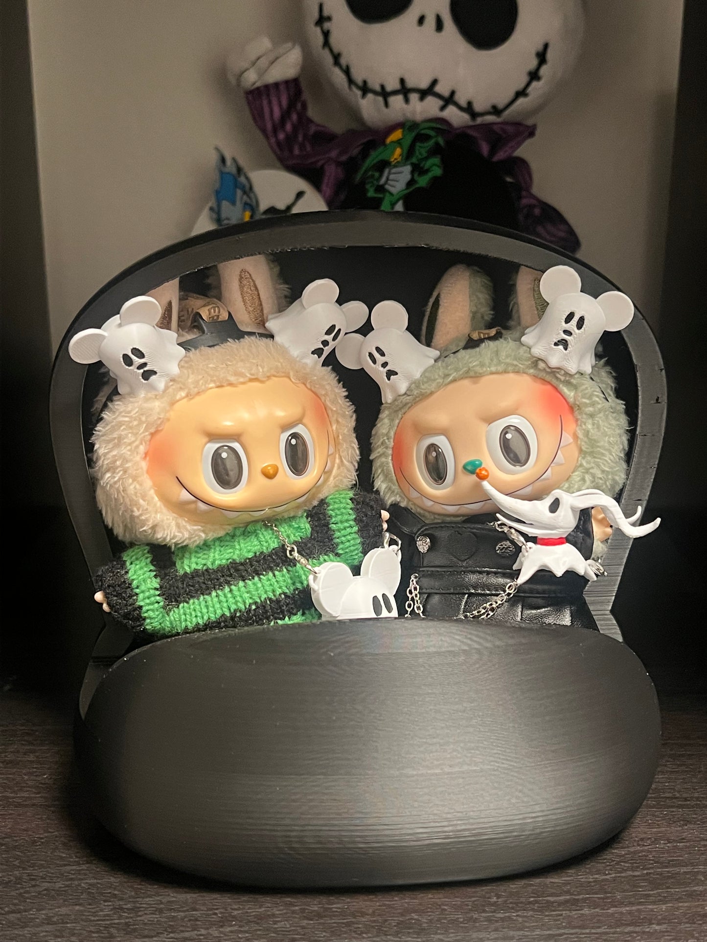 Labubu Doom Buggy Haunted Mansion Themed Display