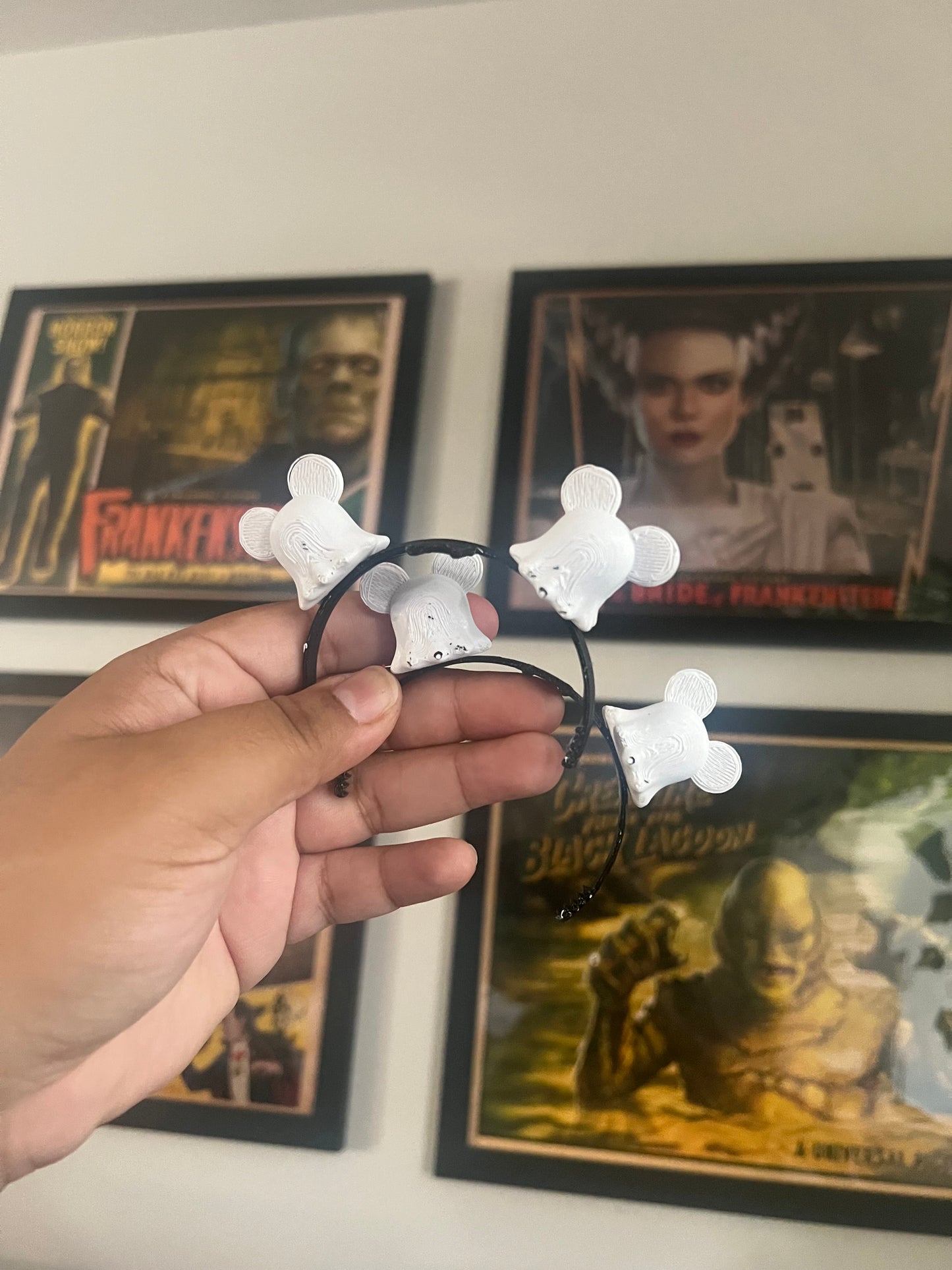 Labubu Ghost Mickey EARS <3