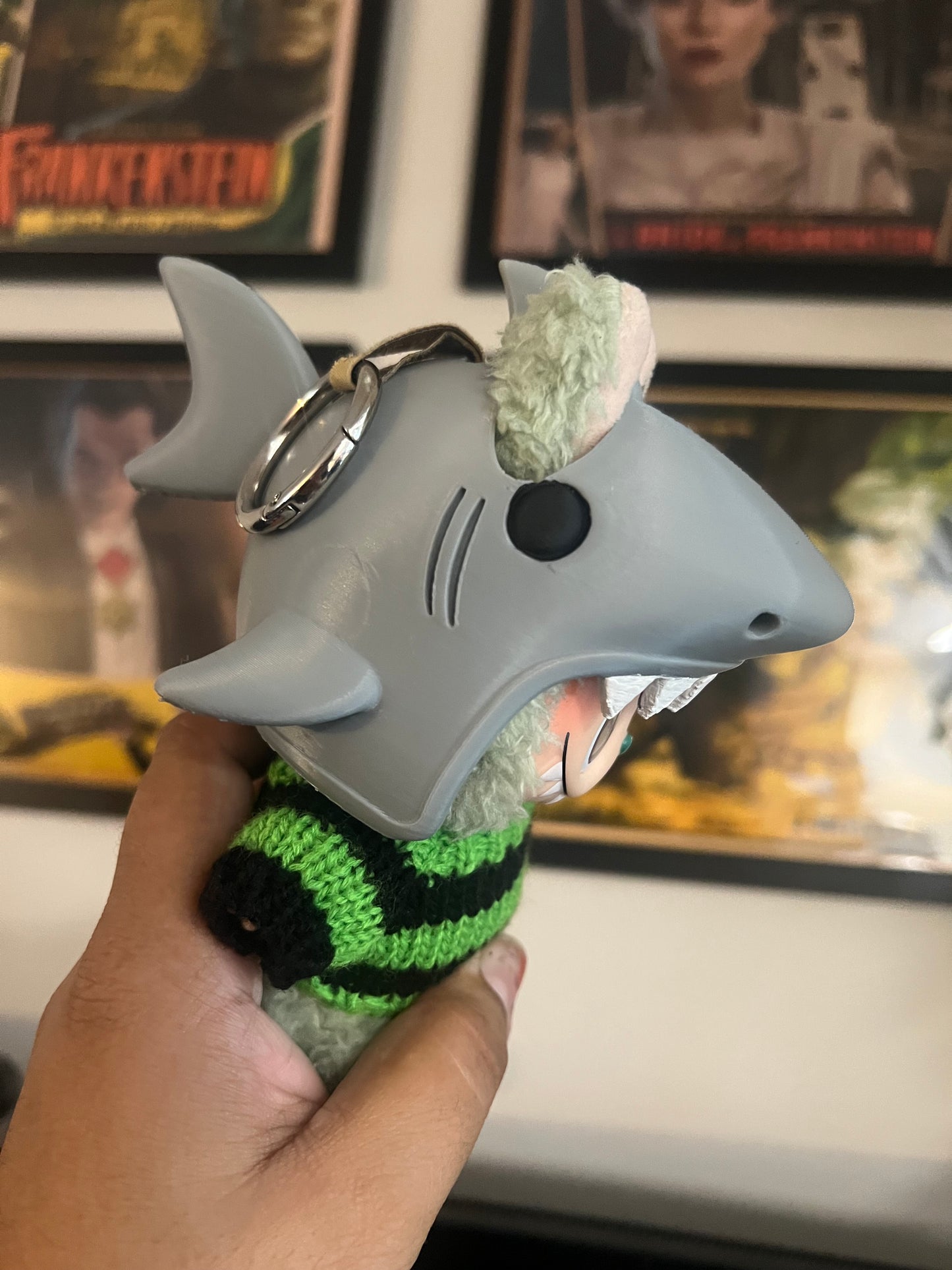 Labubu Full Shark Hat