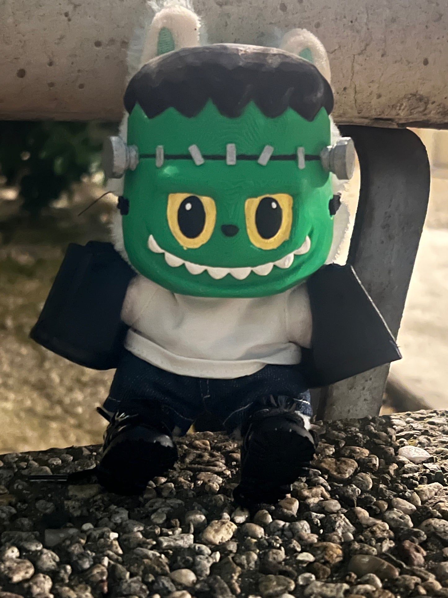 Franken-Bubu Labubu Mask