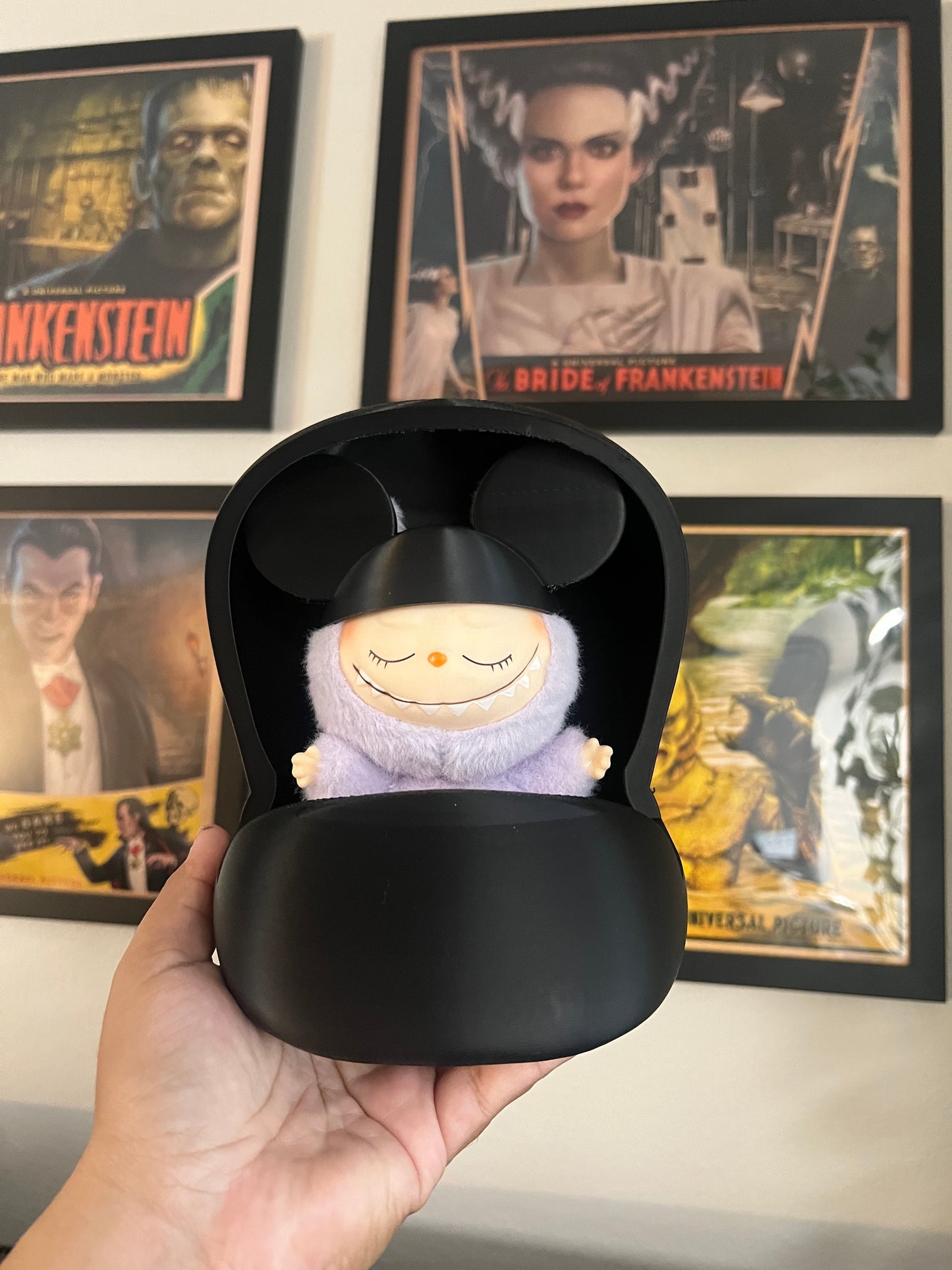 Labubu Doom Buggy Haunted Mansion Themed Display
