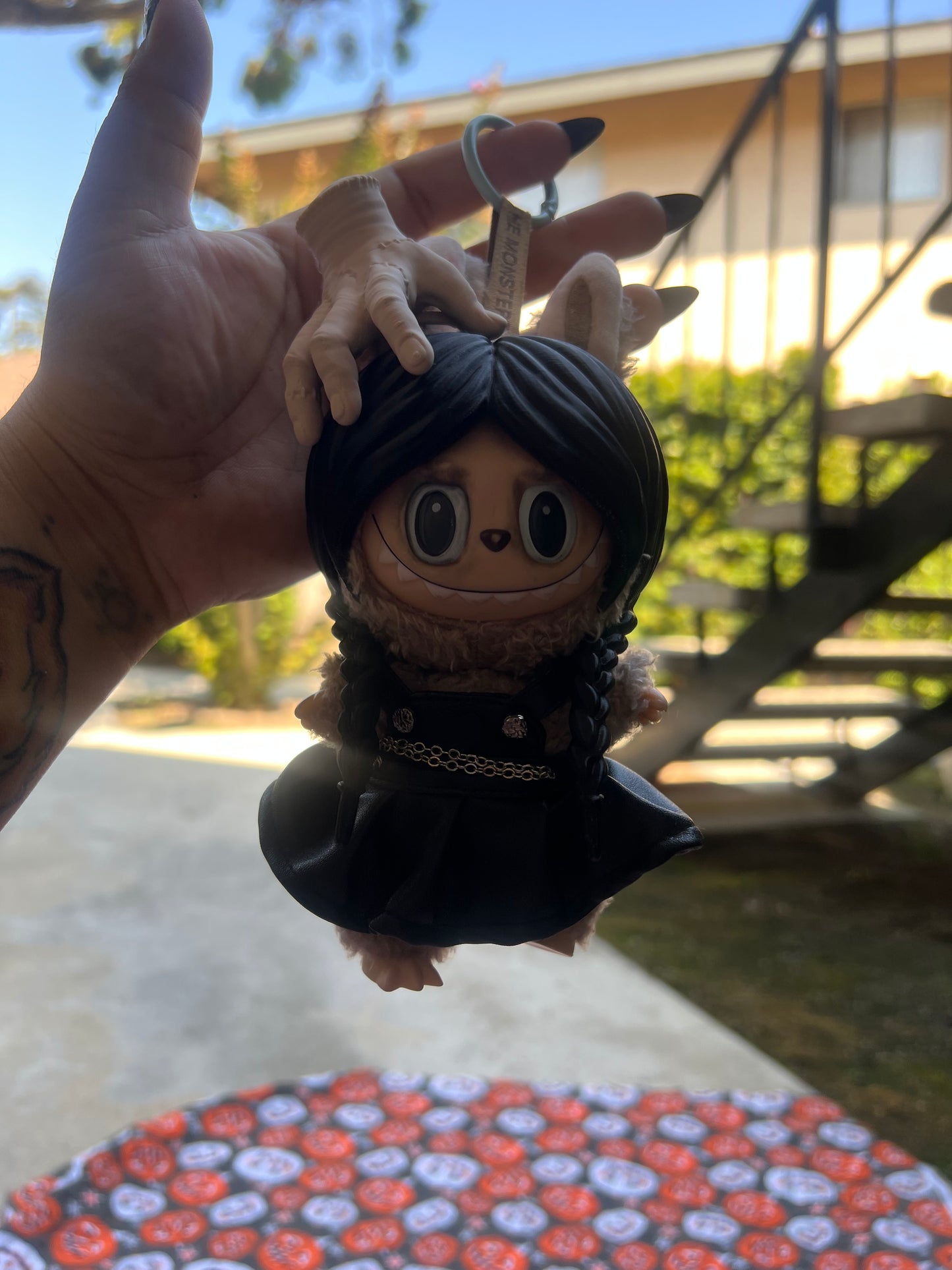 Labubu Wednesday Addams Acessory