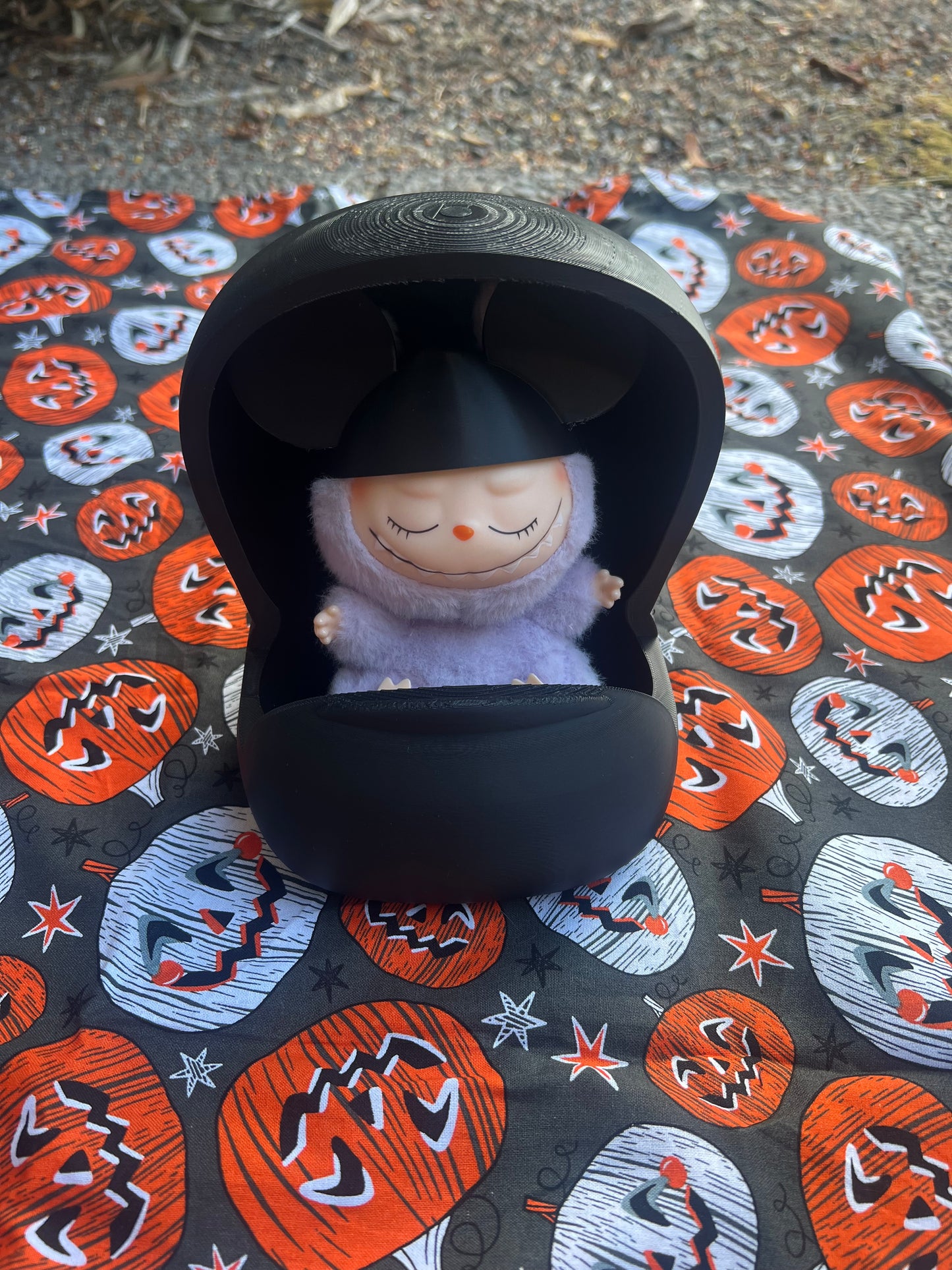 Labubu Doom Buggy Haunted Mansion Themed Display