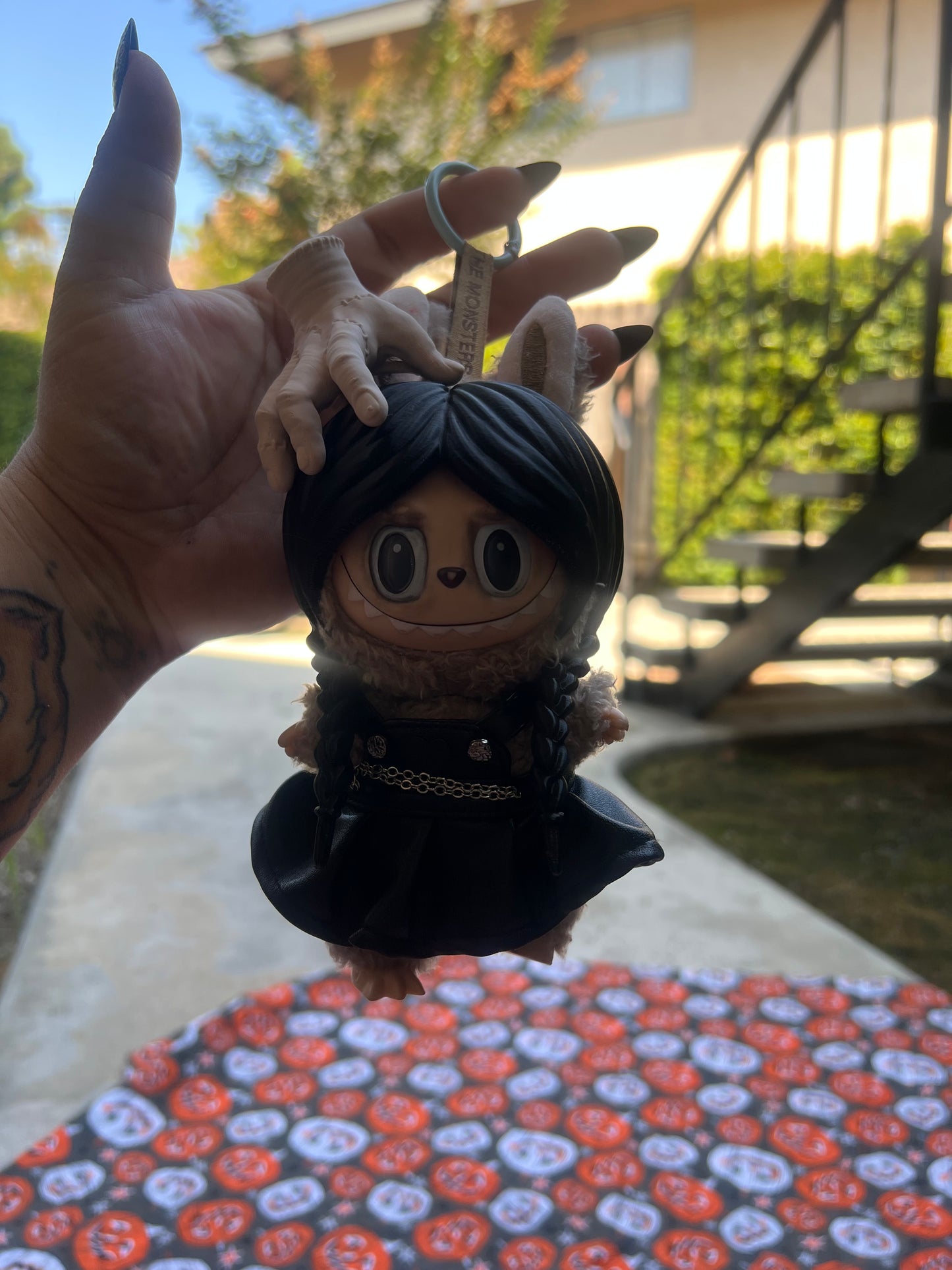 Labubu Wednesday Addams Acessory