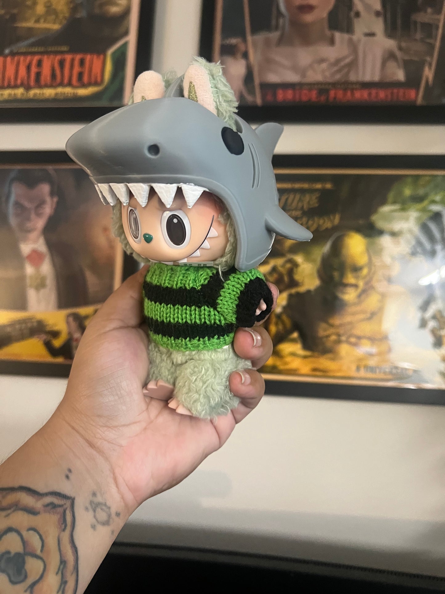 Labubu Full Shark Hat