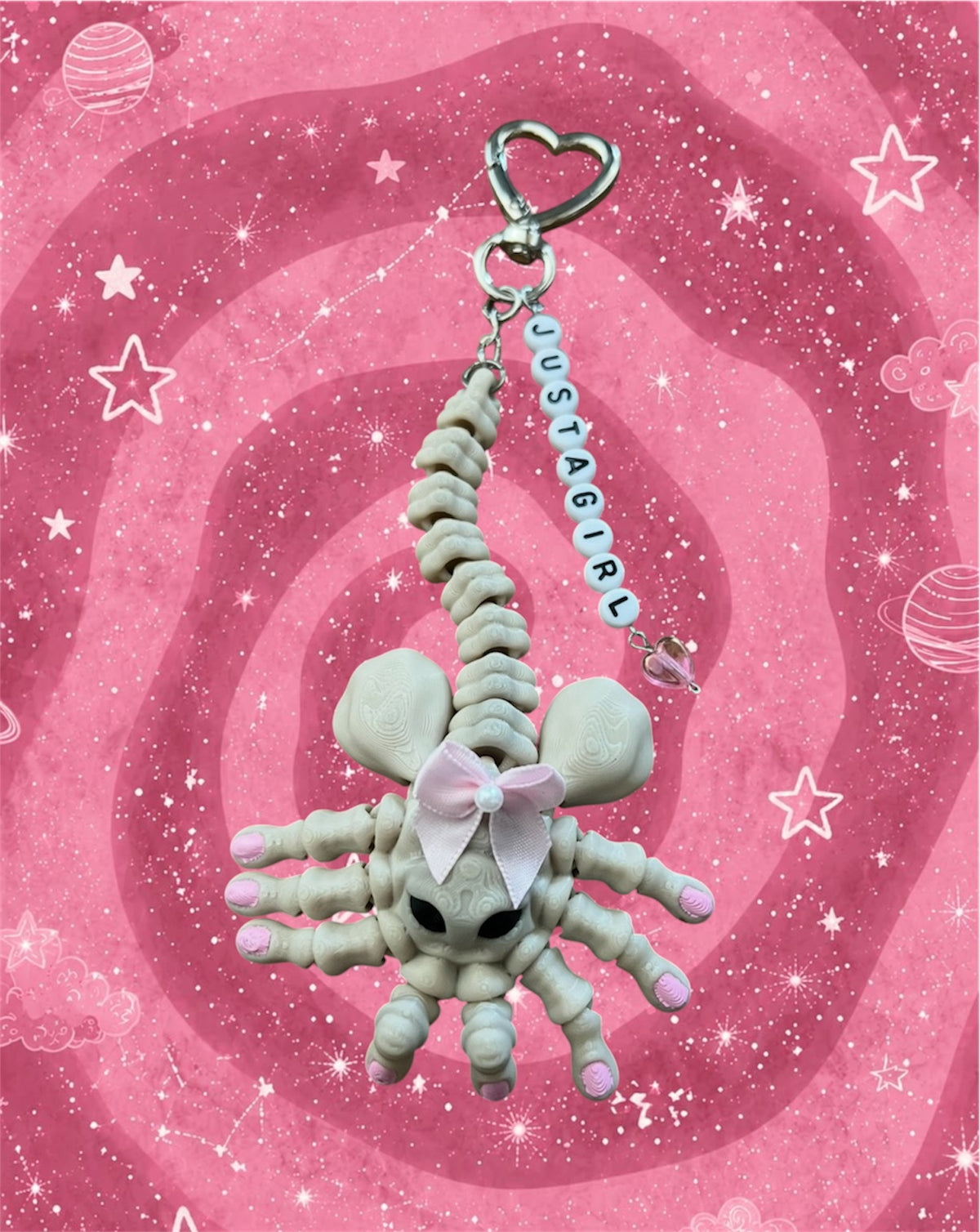 Just a girl Face Hugger Keychain