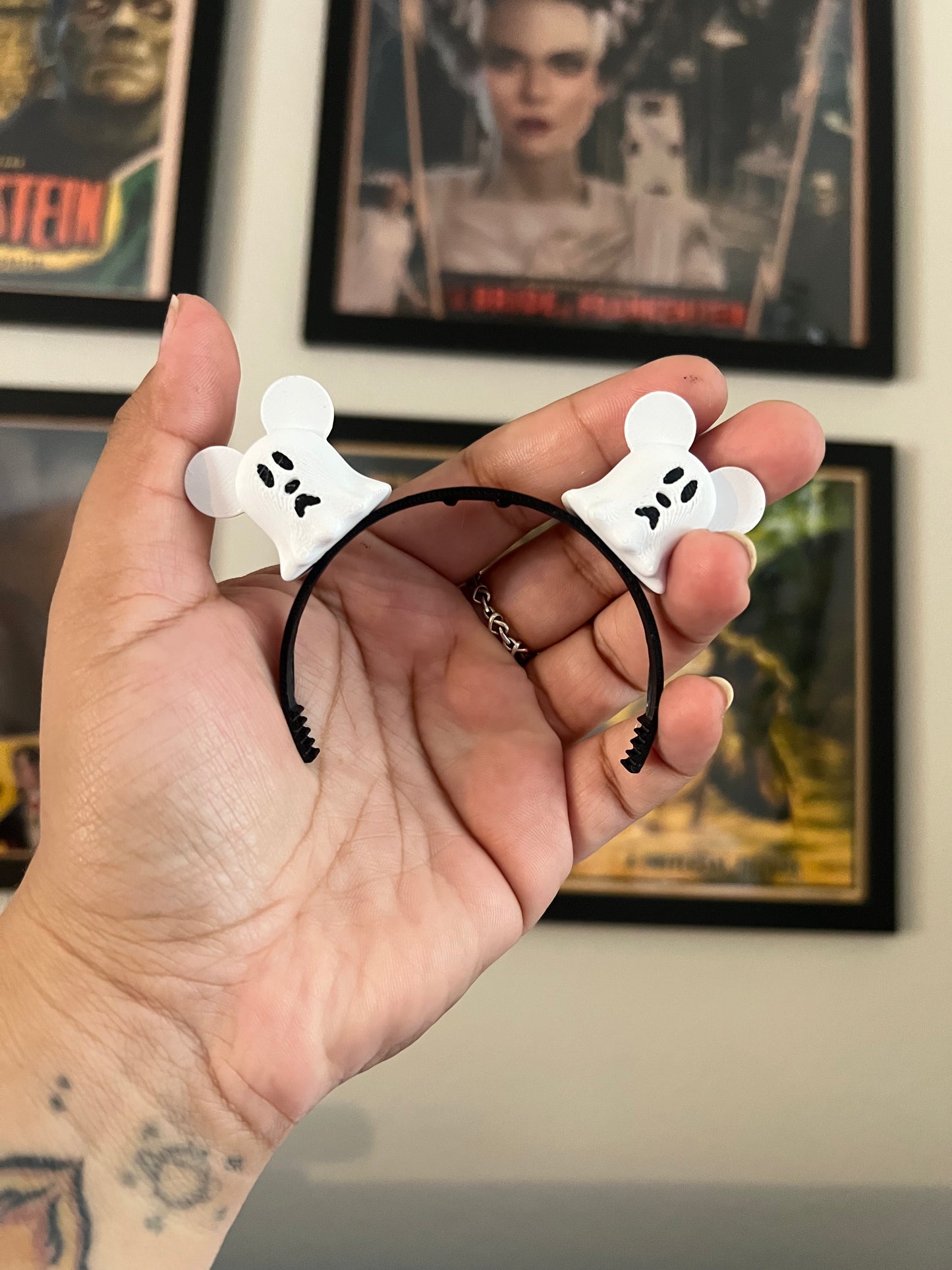 Labubu Ghost Mickey EARS <3