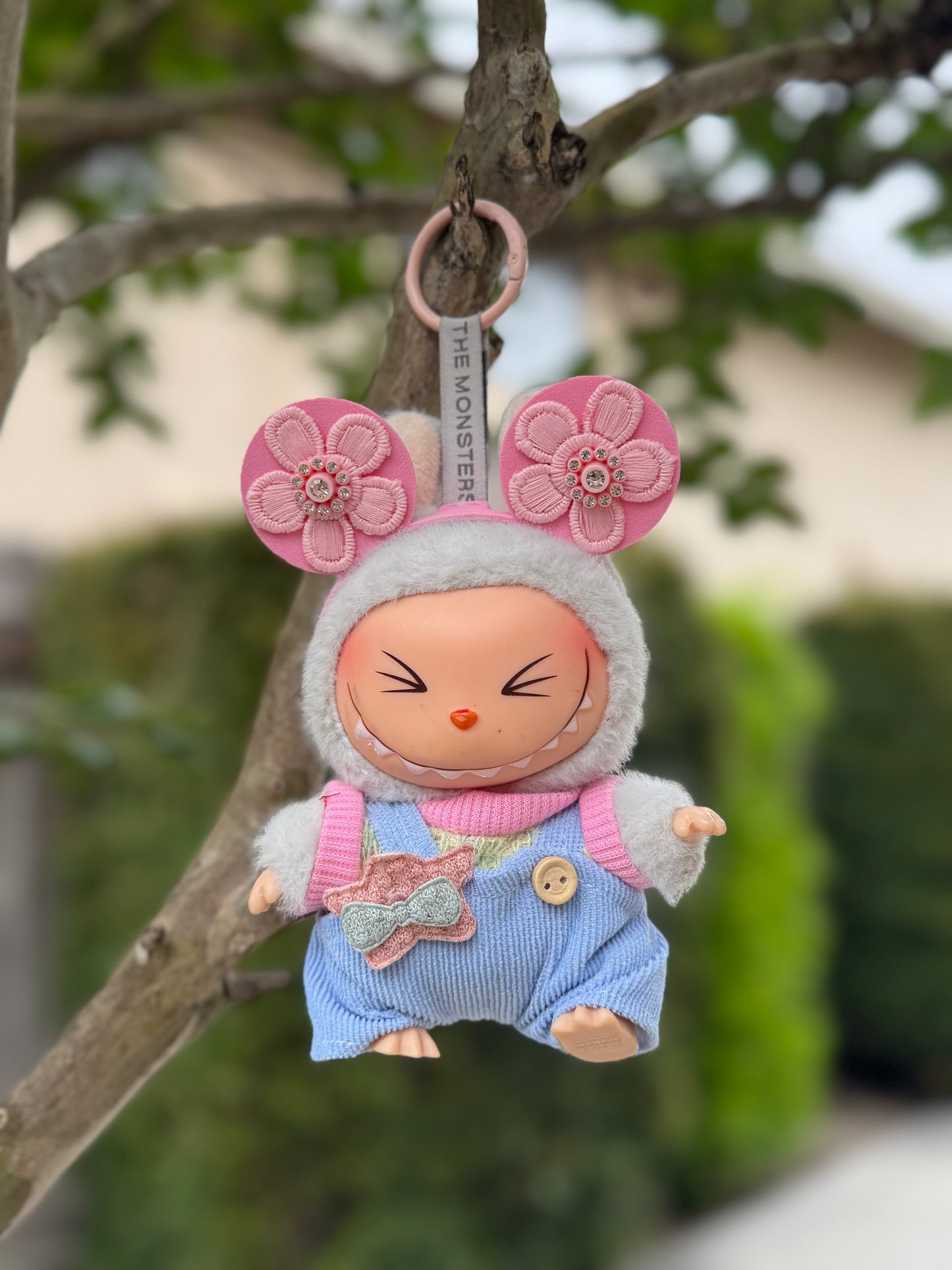 Labubu Ears with Flowers