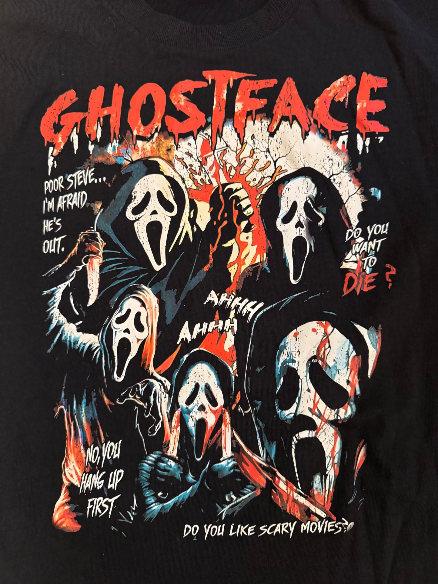 Large Unisex Horror T-SHIRTS HOODIES SWEATSHIRTS Everyday Halloween Shirts B Grade
