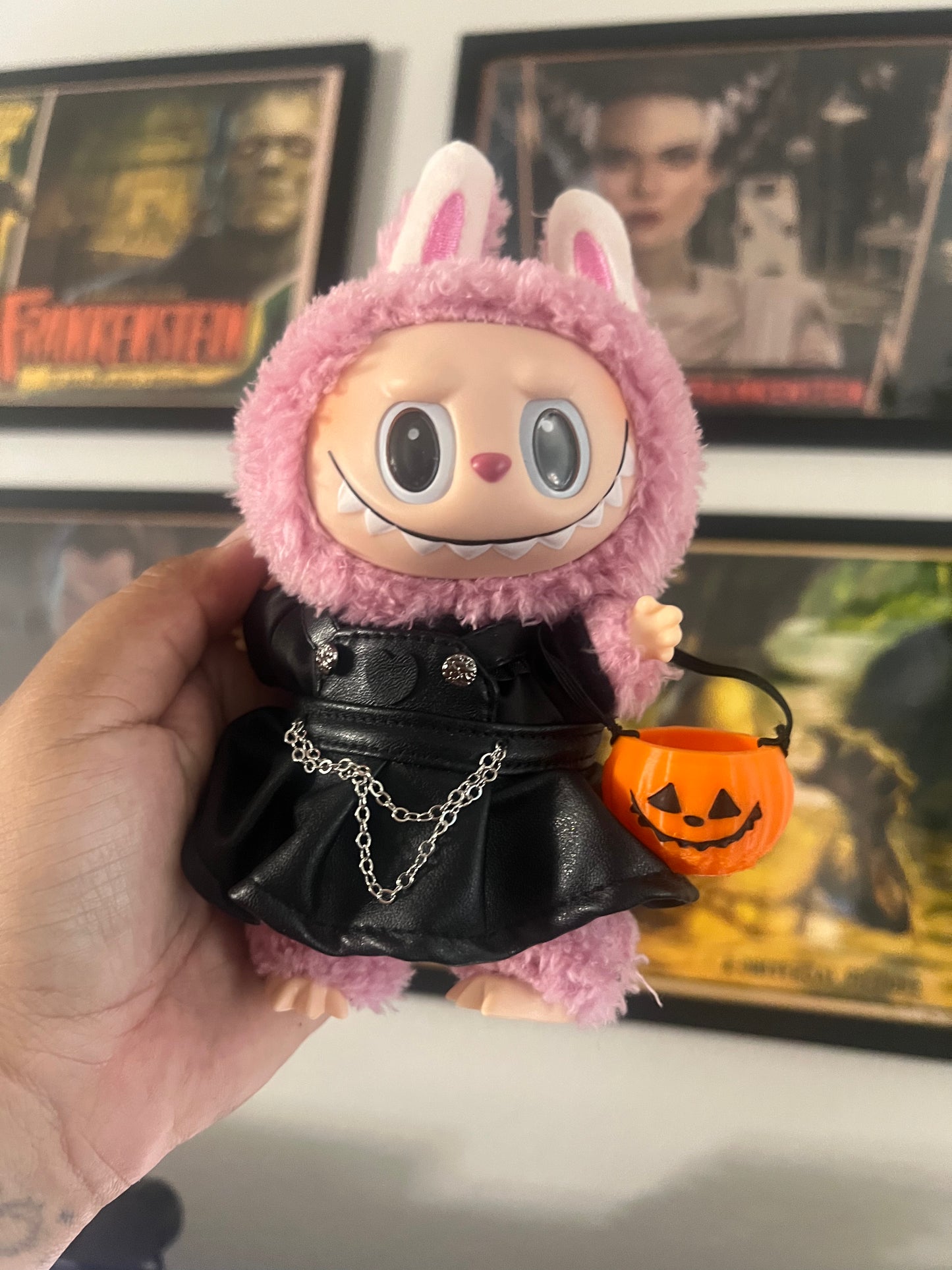 Jack-O-Latern Labubu Bag Accessory