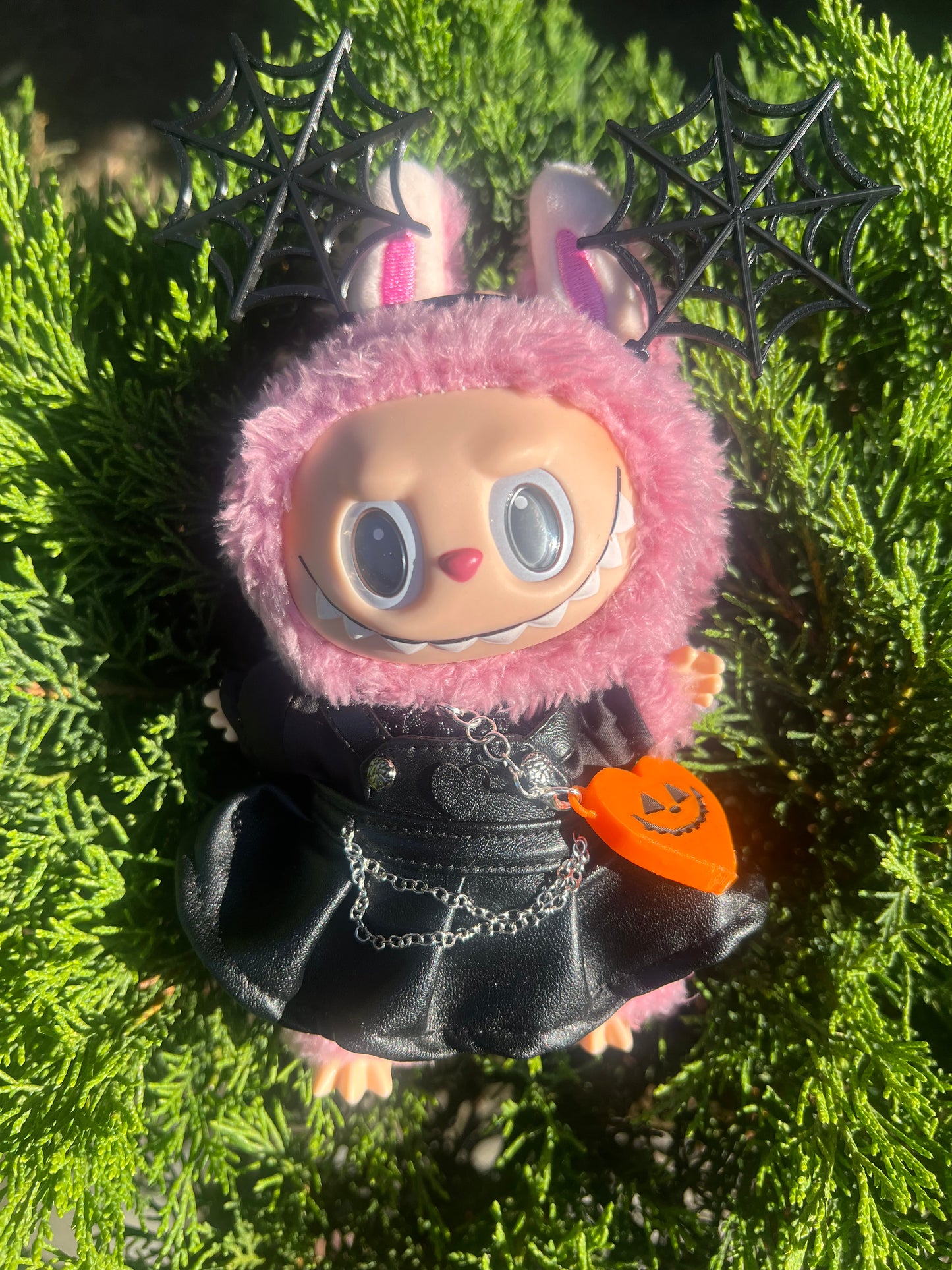 Jack-O-Latern Labubu Bag Accessory
