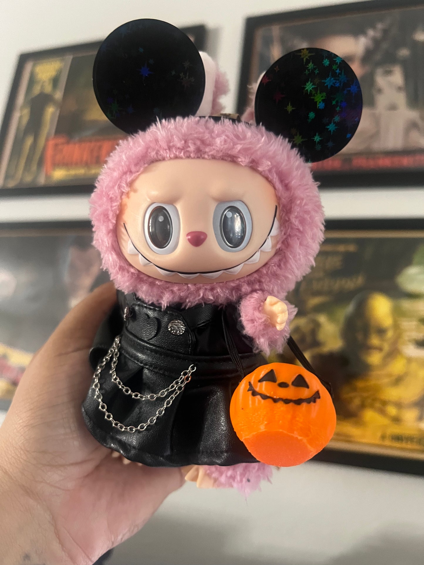 Jack-O-Latern Labubu Bag Accessory