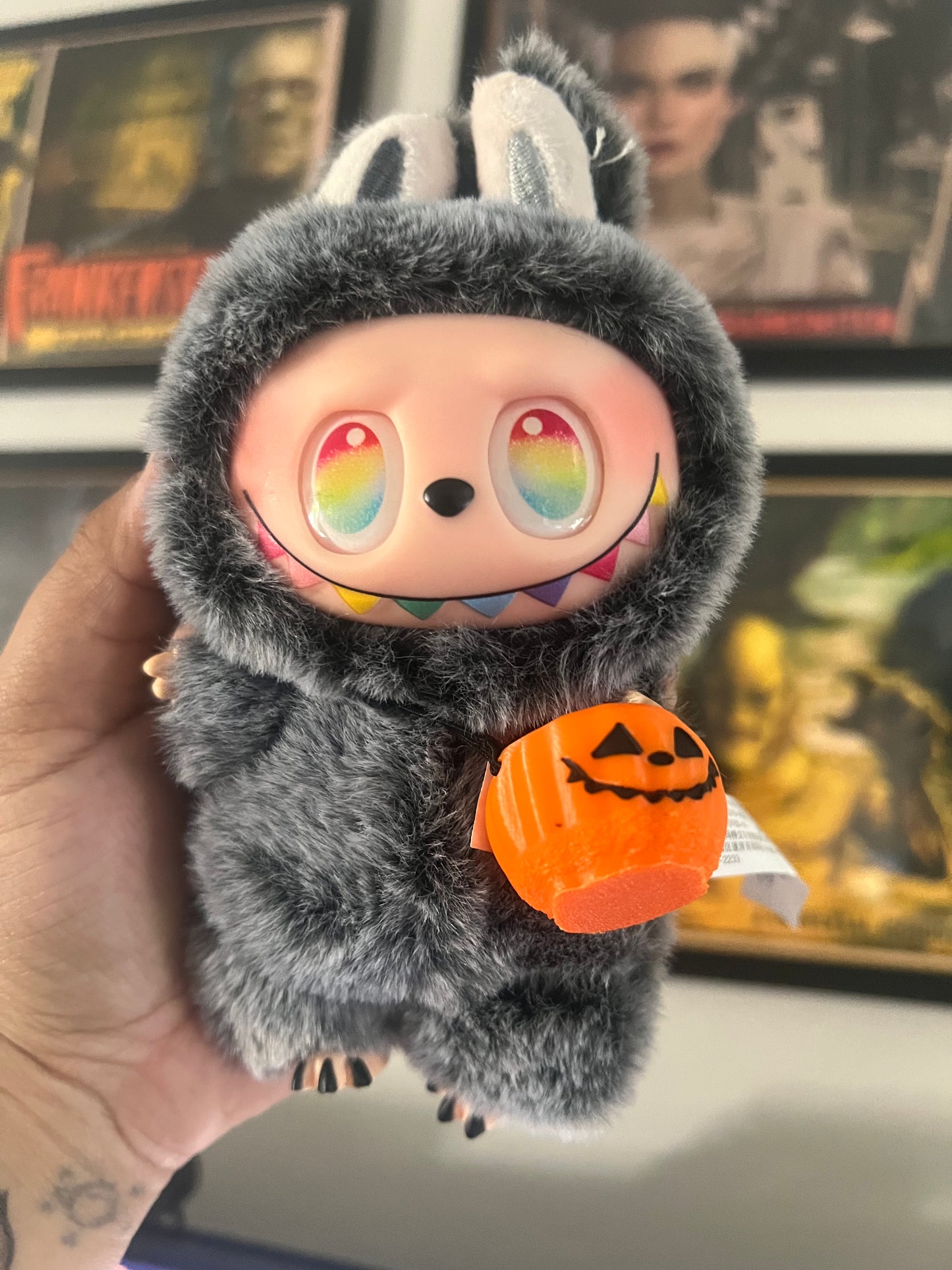 Jack-O-Latern Labubu Bag Accessory