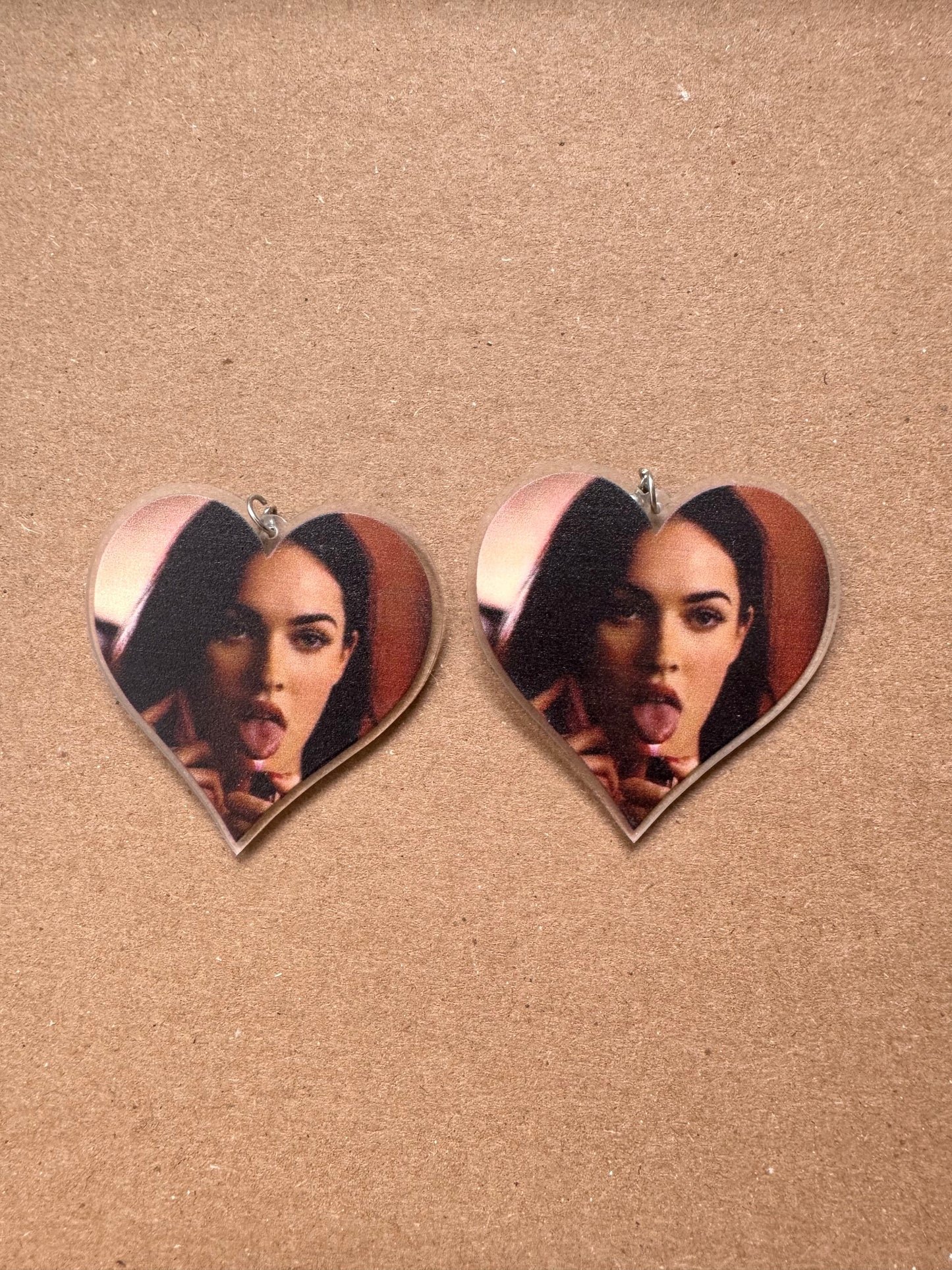 Megan Fox Heart Shape Earrings