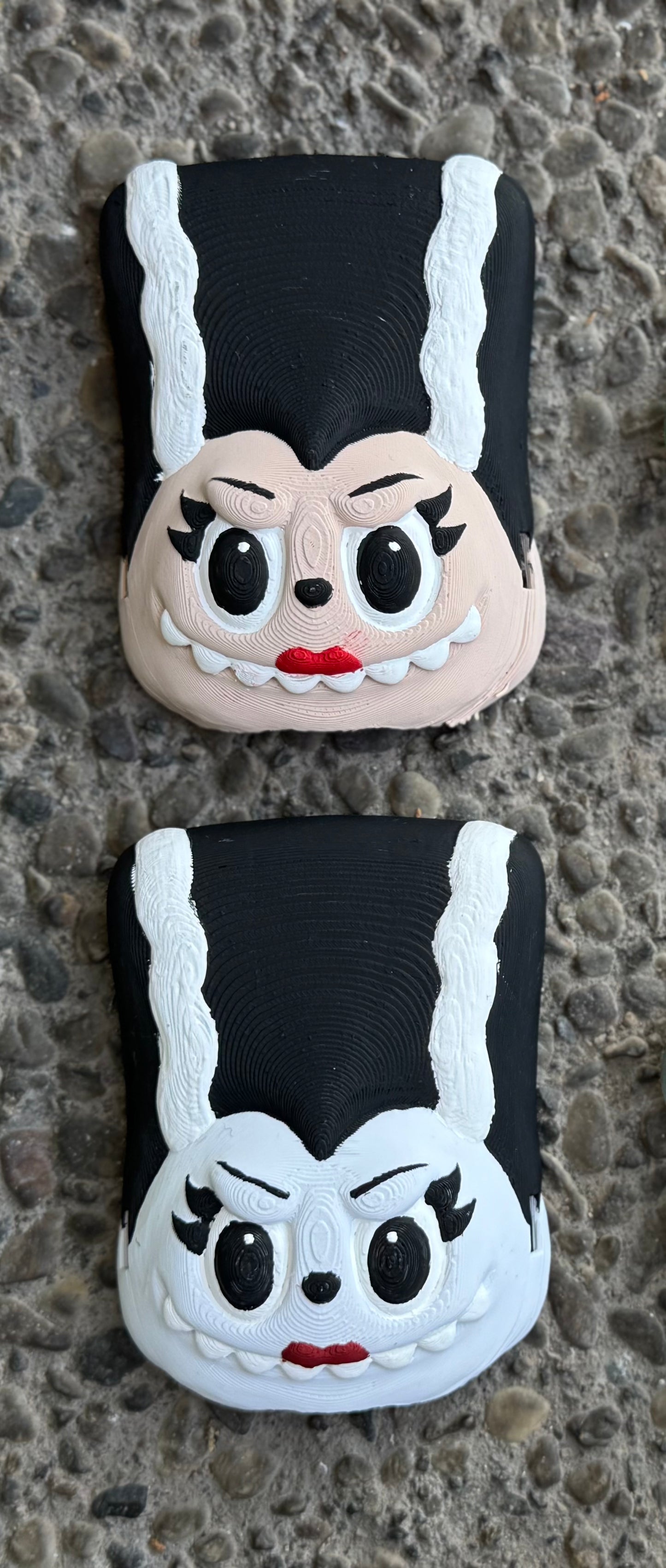 The Bride of Franken-Bubu Labubu Mask