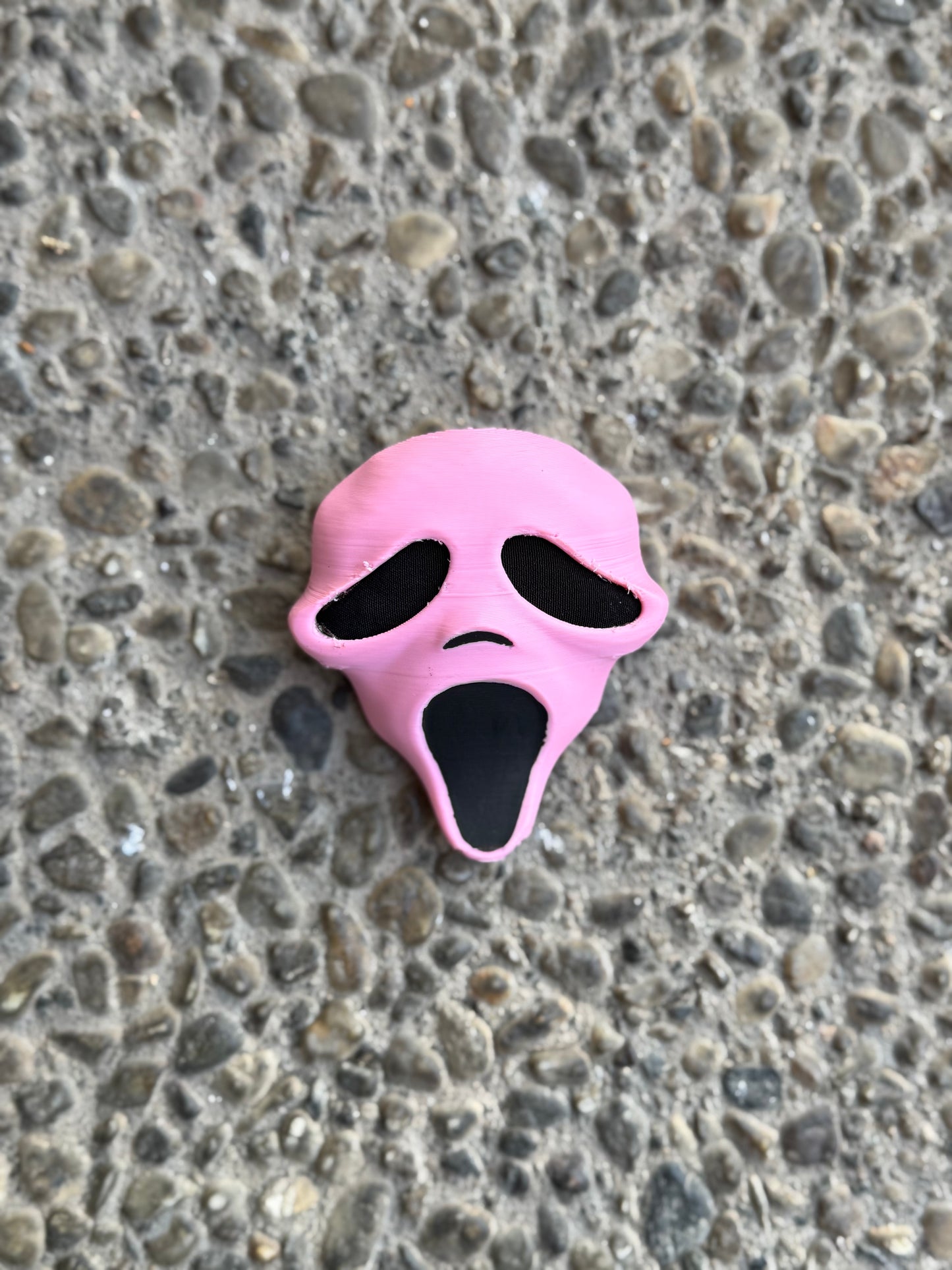 Pink Ghostface Labubu Mask
