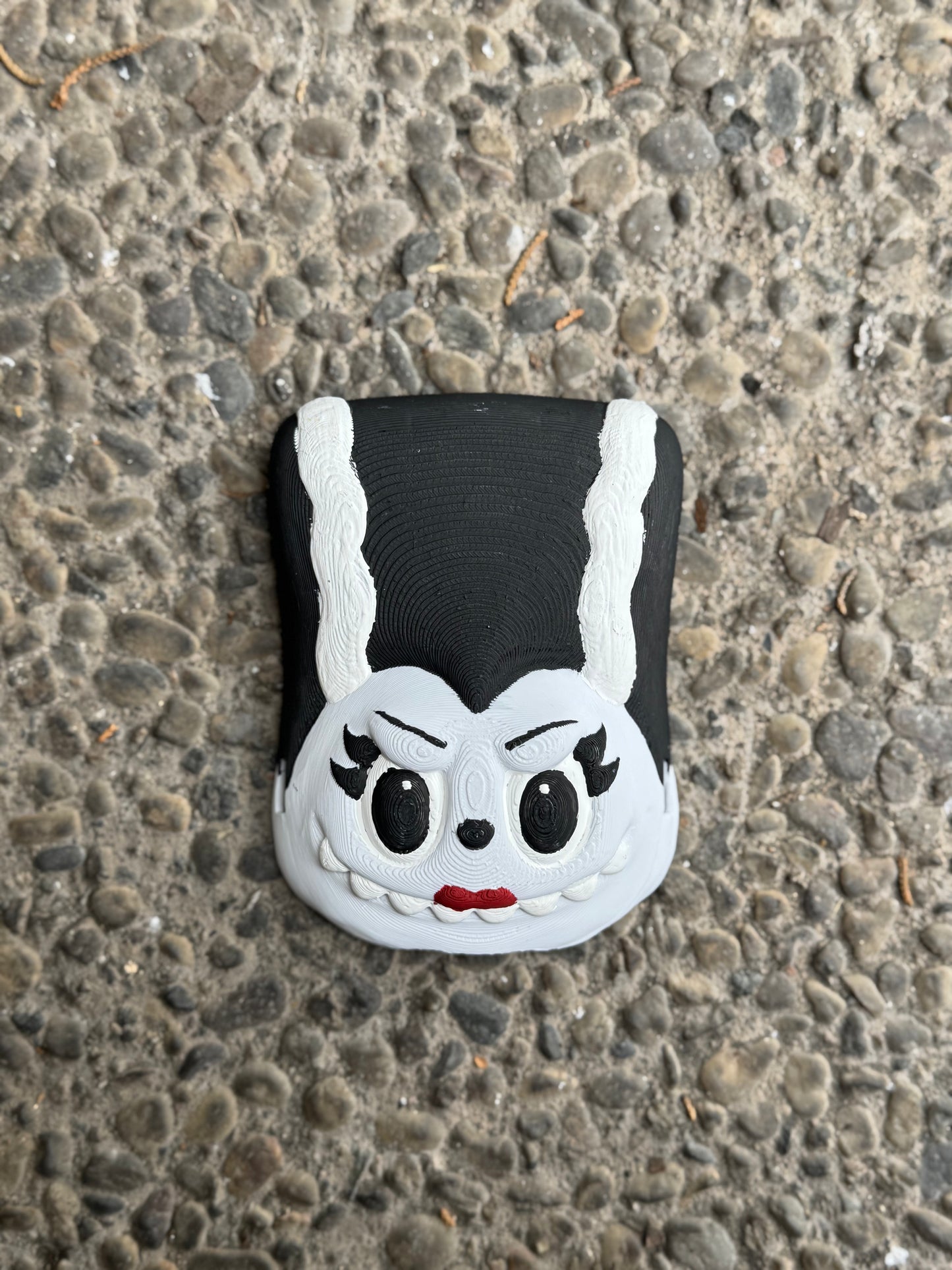 The Bride of Franken-Bubu Labubu Mask