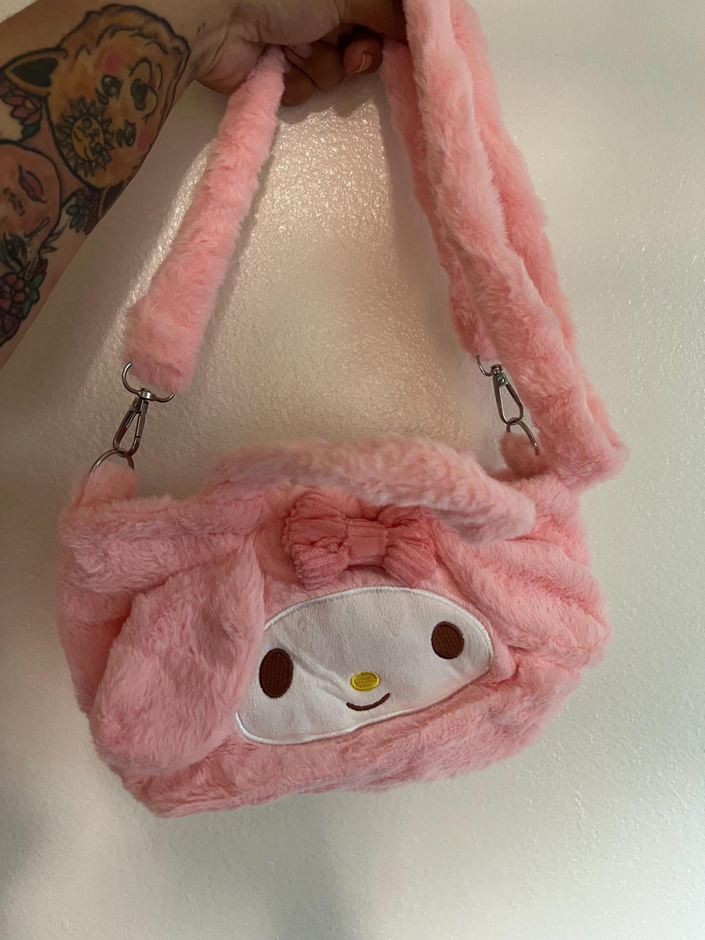 Cute Sanrio Plush Crossbody/Handbag Melody Kuromi and Hello Kitty