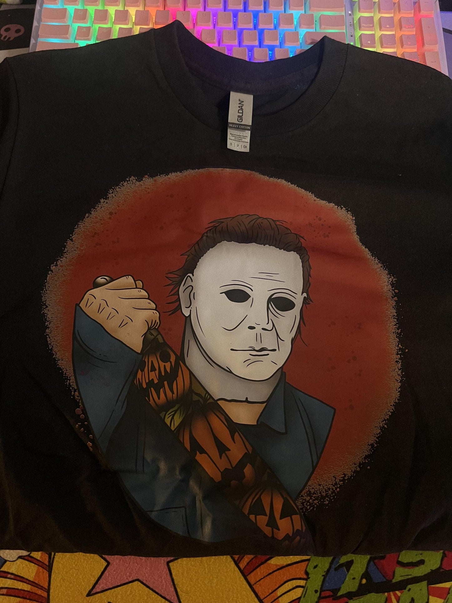 Small Unisex Horror T-SHIRTS HOODIES SWEATSHIRTS Everyday Halloween Shirts B Grade