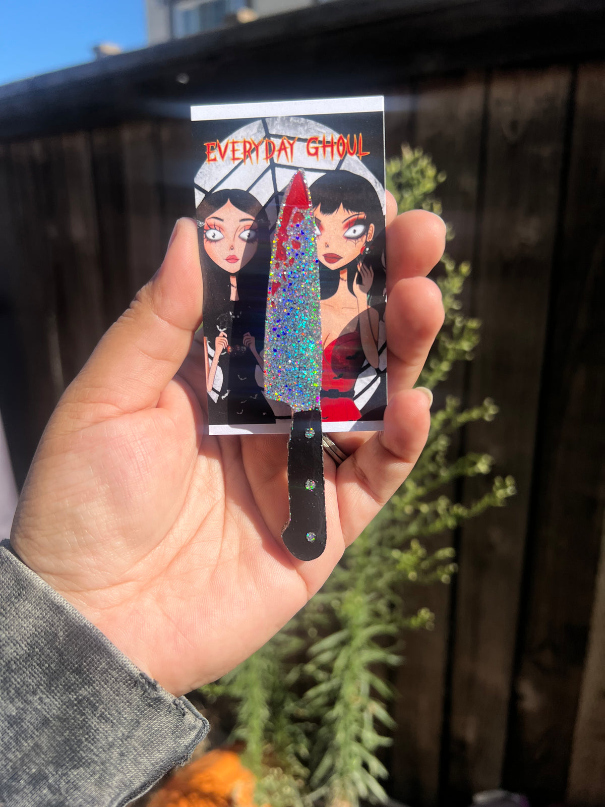 Holographic Knife Hair Clip