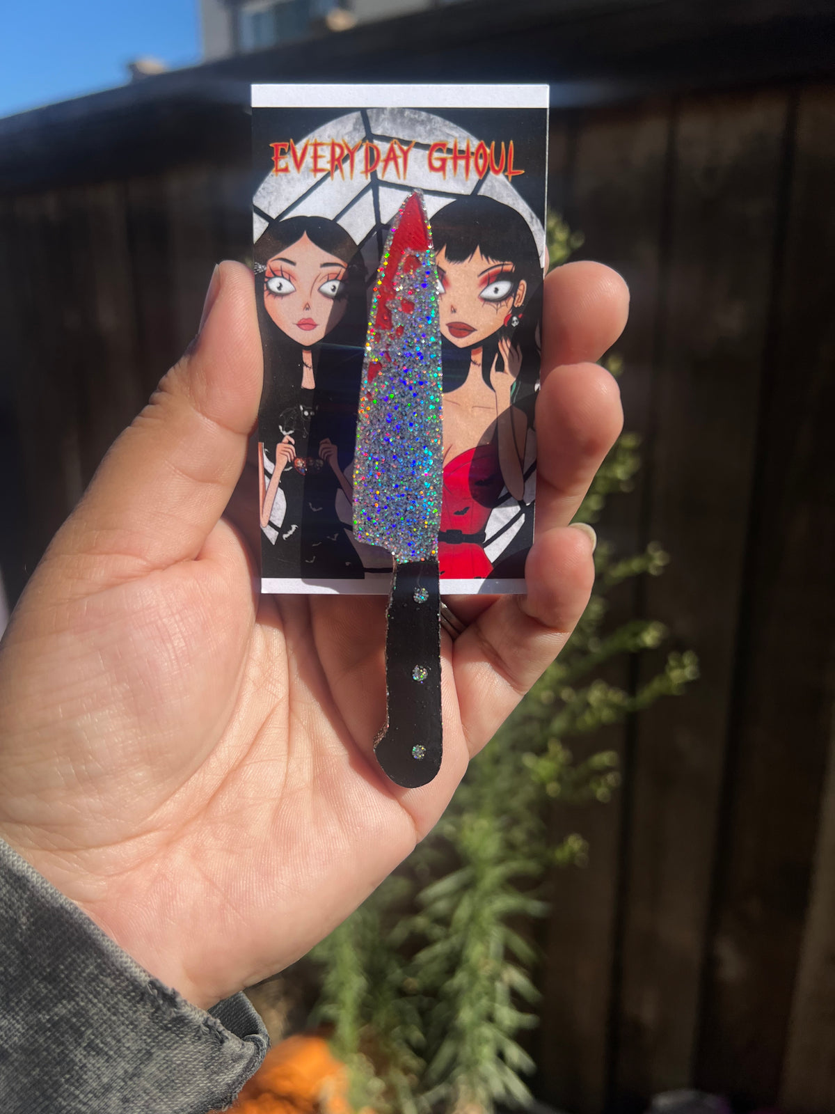 Holographic Knife Hair Clip