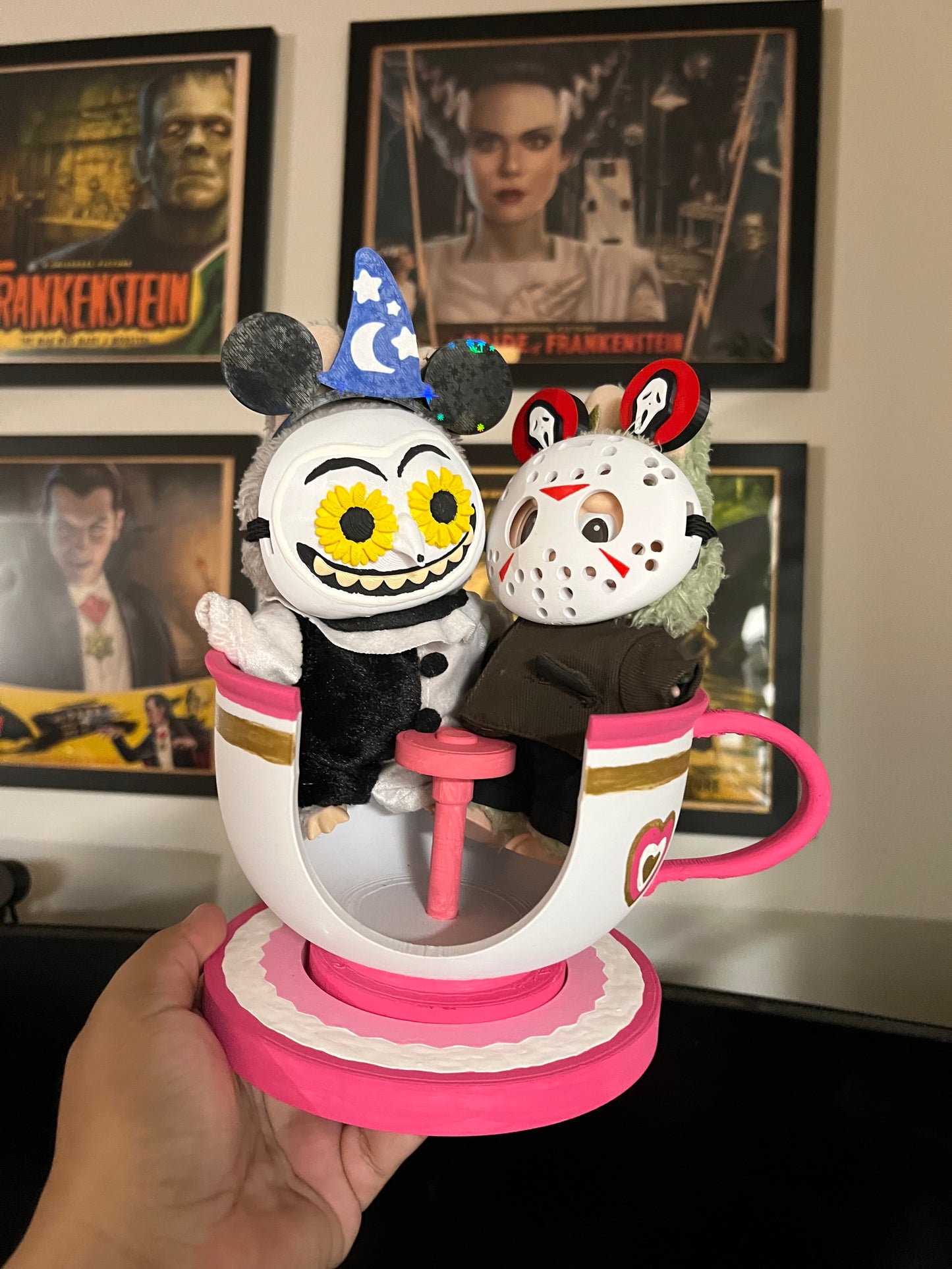 Labubu Disney Teacup Ride Display