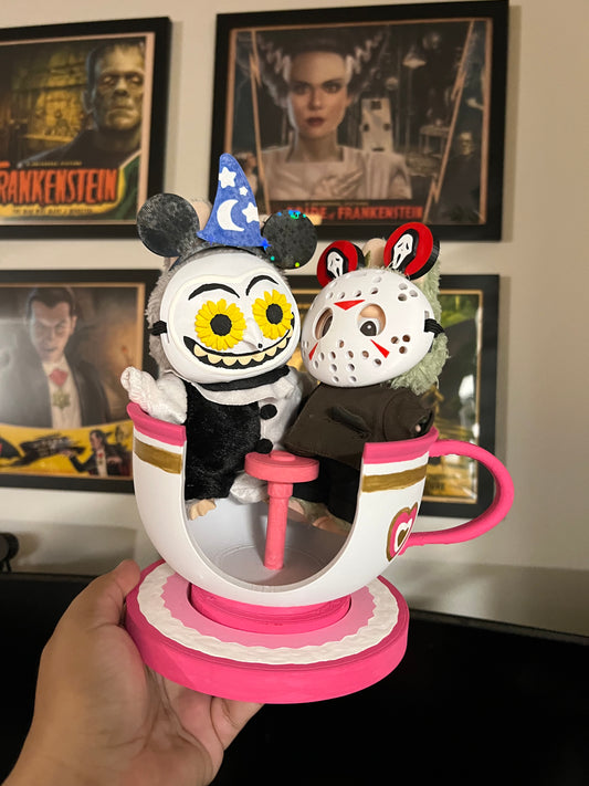 Labubu Disney Teacup Ride Display