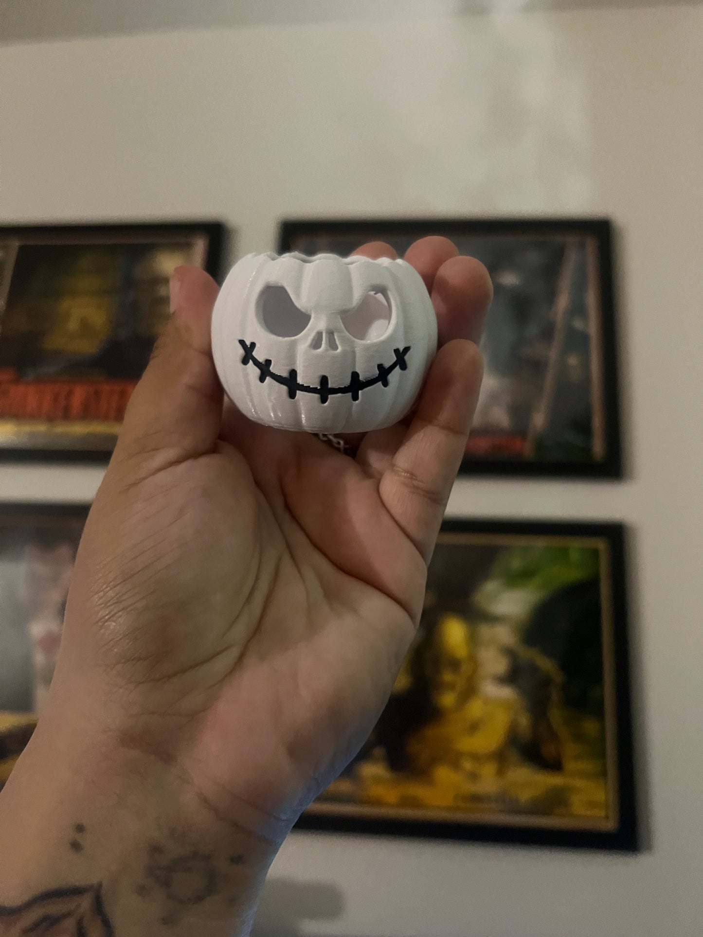 Labubu Jack Skellington Pumpkin costume pin for love