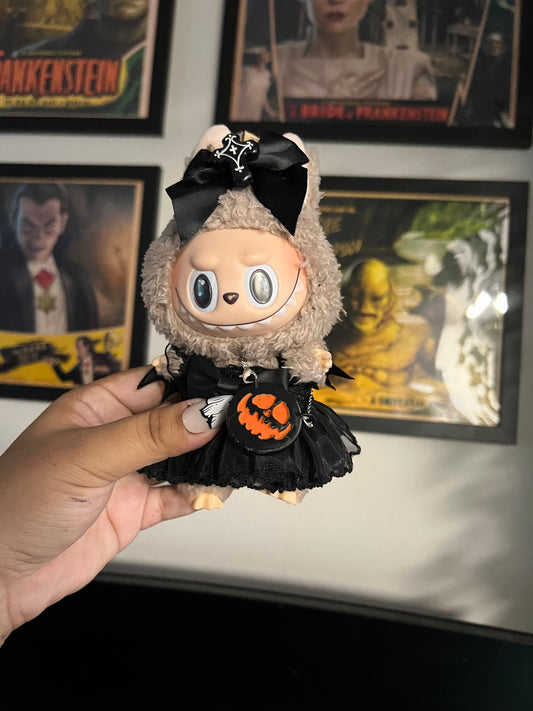 Labubu Pumpkin Face Round Crossbody Bag
