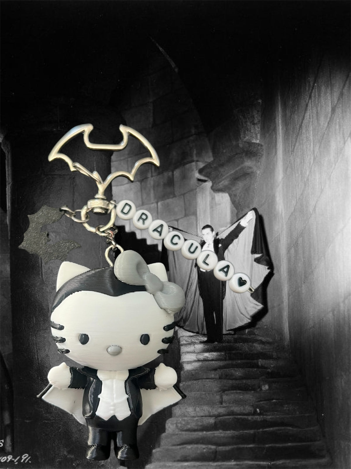 Kitty Dracula Keychain