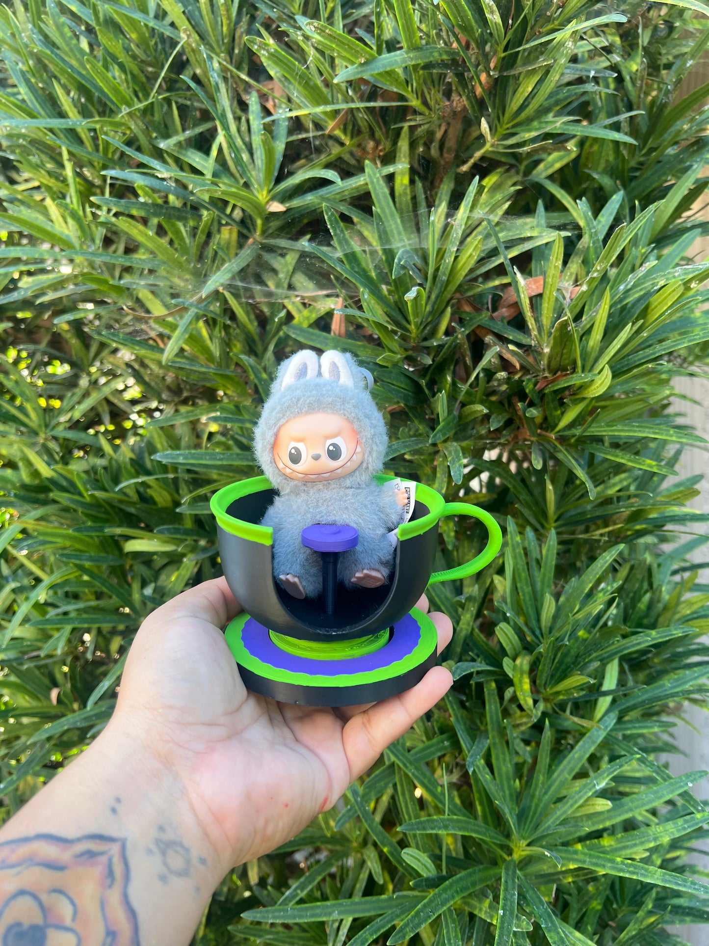 Labubu Disney Teacup Ride Display