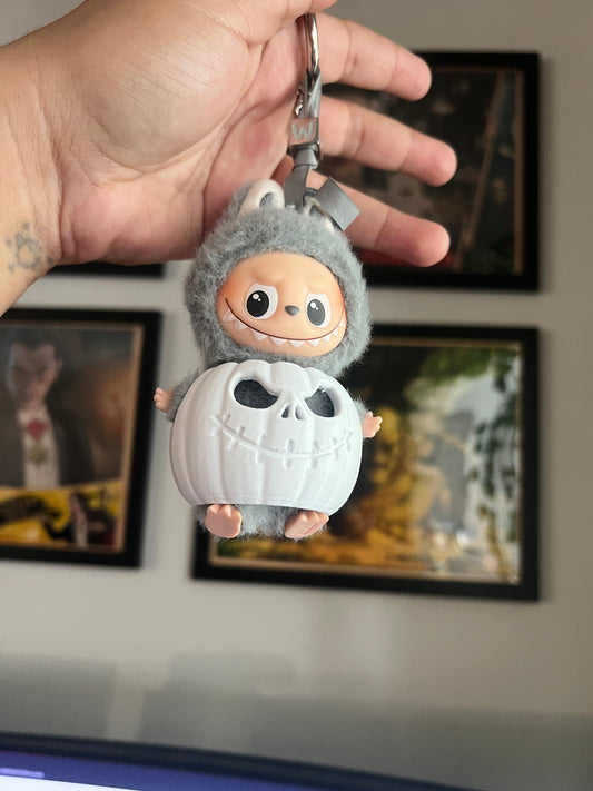 Labubu Jack Skellington Pumpkin costume pin for love