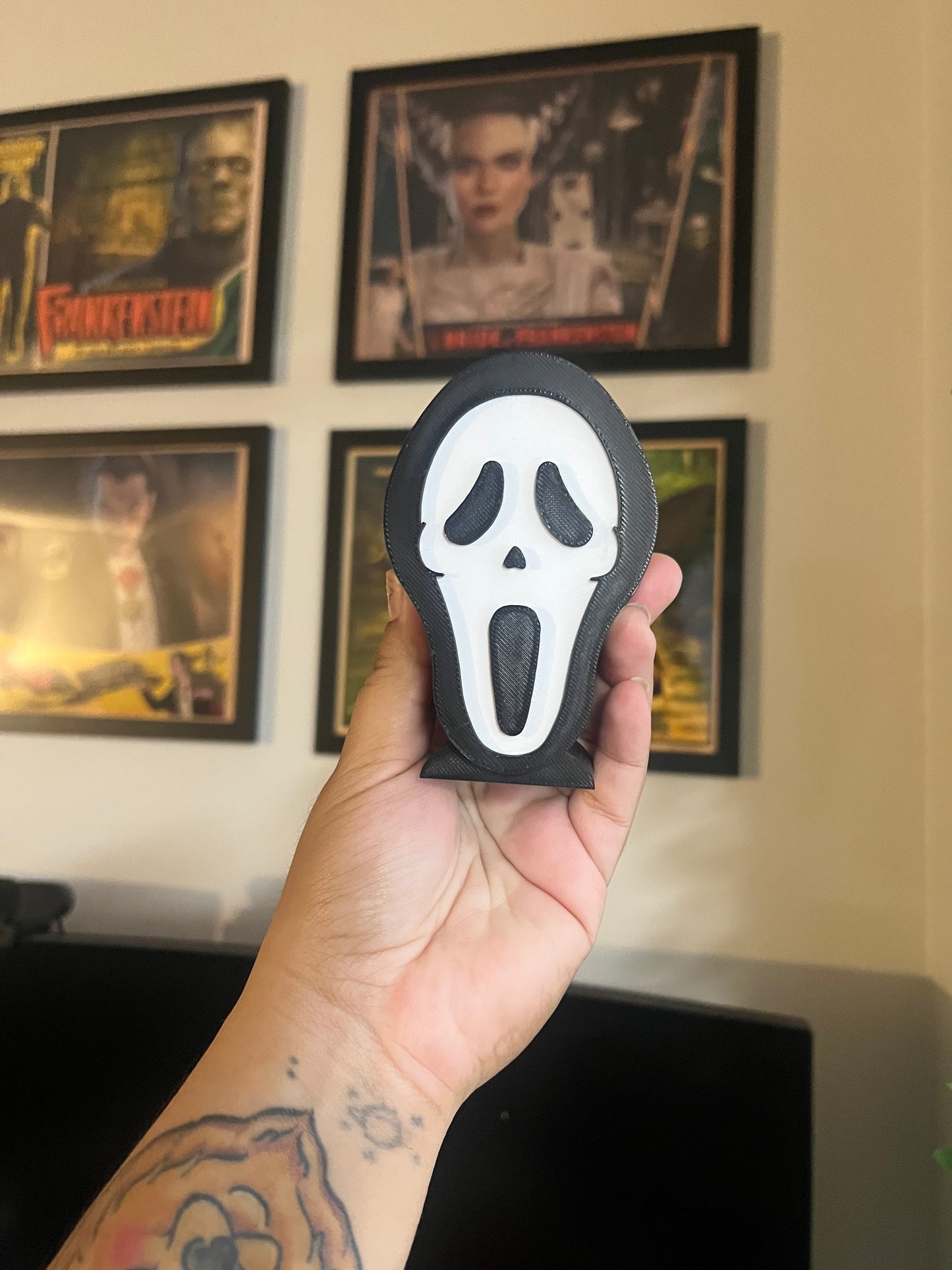 Ghostface Makeup Brush or Paint Brush Holder