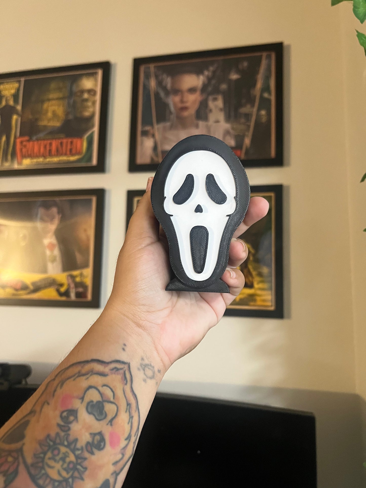 Ghostface Makeup Brush or Paint Brush Holder