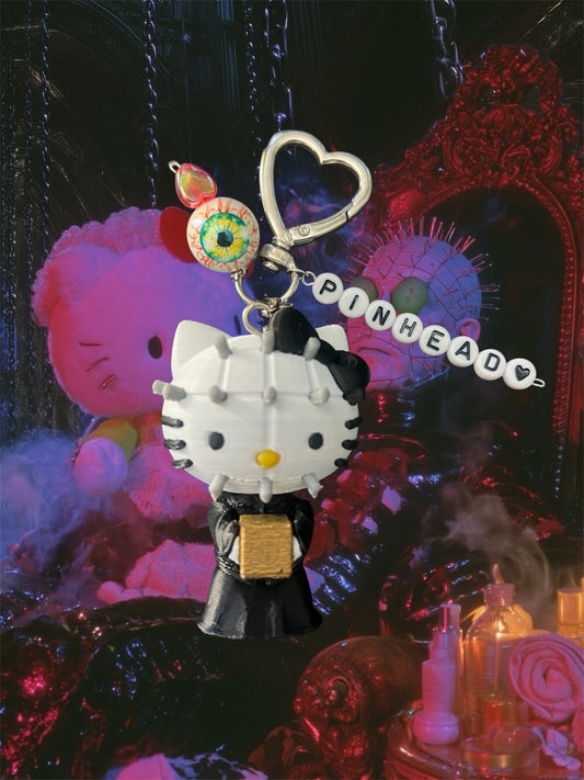 Kitty Pinhead Keychain