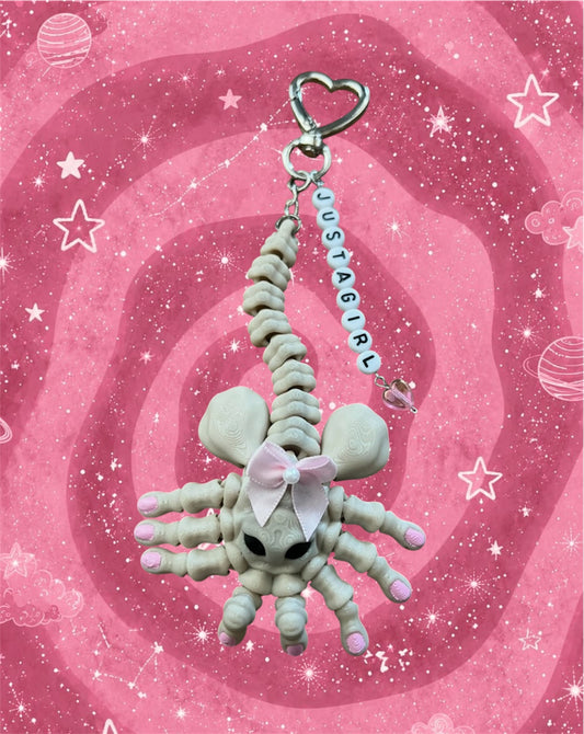 Just a girl Face Hugger Keychain