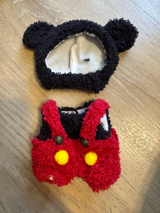 Labubu Mickey Mouse Fluffy Outfit